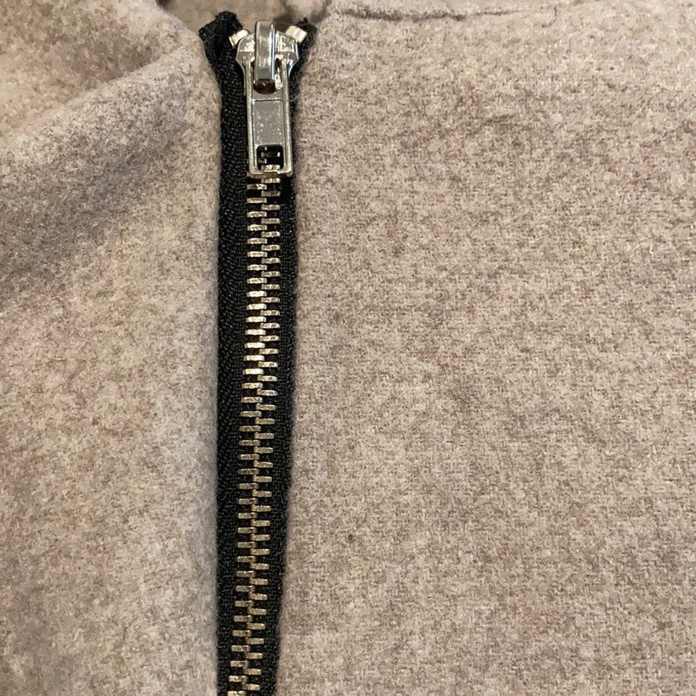 Zara Wool Blend Cape Sleeve Coat Medium - Picture 9 of 9